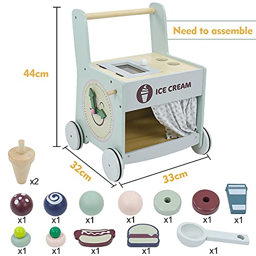 Symiu Andador Bebe Primeros Pasos Andador Bebés Juegos Juguetes Madera Bebe Carrito Bebe Juguetes Educativos 1 2 3 Años Cumpleaños Halloween Navidad Regalos Originales Bebes 1 2 3 Año Niña Niño