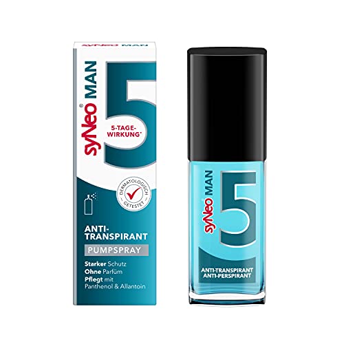 syNeo 5 MAN Antitranspirante Spray para hombres, Desodorante contra sudor fuerte, 1 unidad (1 x 30 ml)