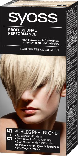 syoss Professional Performance coloration 9 – 5 fría perlado Rubio Nivel 3, 1er Pack (1 pieza)