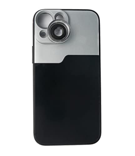 SYSTEM-S Lente Macro 30x Filtro microscopio con Funda en Negro para iPhone 13 Mini