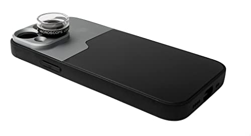 SYSTEM-S Lente Macro 30x Filtro microscopio con Funda en Negro para iPhone 13 Mini