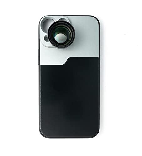 SYSTEM-S Zoom Lente 3X Tele Lente Filtro con Funda Negro para iPhone 13 Mini