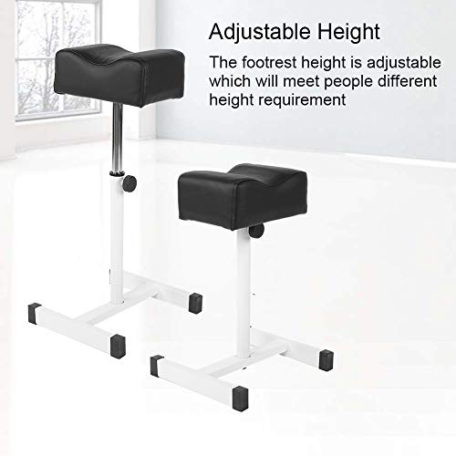 Taburete de pedicura, Silla de taburete de pedicura, Silla de taburete de pedicura con reposapiés, reposapiés reposapiés reposapiés reposapiés con rodillos para cosméticos profesionales