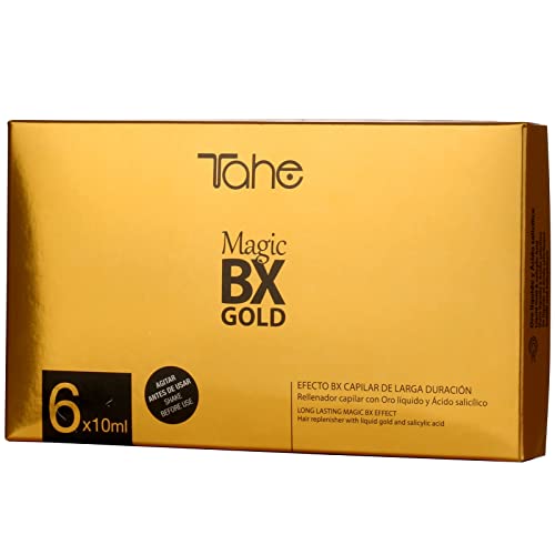 Tahe Magic Bx Gold Tratamiento Capilar con Oro Líquido y Ácido Salicílico 6x10 ml