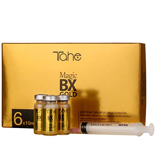 Tahe Magic Bx Gold Tratamiento Capilar con Oro Líquido y Ácido Salicílico 6x10 ml