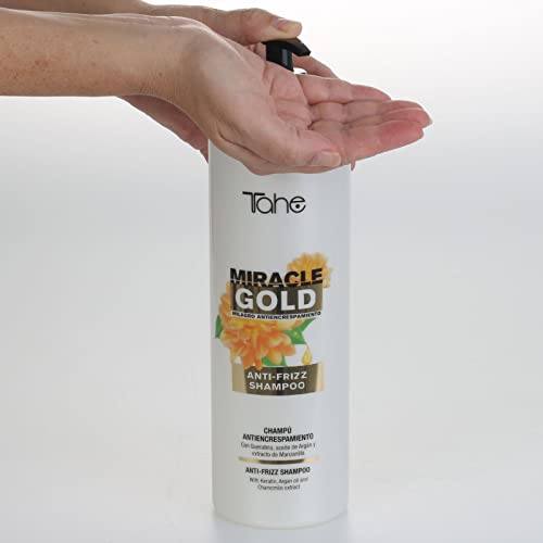 Tahe Miracle Gold Champú Antiencrespamiento, Milagro Anti-Frizz (1000 ml)