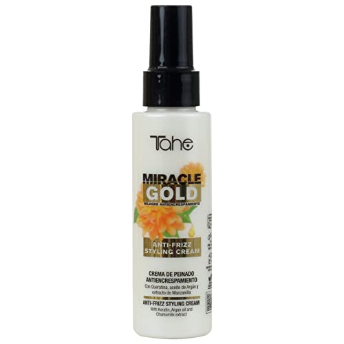 Tahe Miracle Gold Crema de Peinado Antiencespamiento, 100 ml