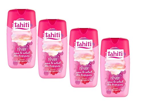 Tahiti, gel de ducha Premium Soñar bajo el sol de los trópicos, 250 ml – juego de 4 unidades