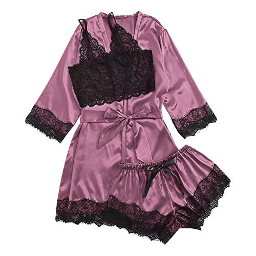 tanbea-ES Negligee Sexy Bra Babydoll Ropa De Dormir Camisón para Mujer Vestido De Noche De Encaje Lencería con Detalle De Encaje best service