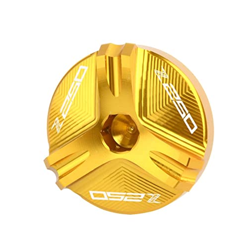 Tapón De Llenado De Aceite De Motor De Motocicleta M30 * 1,5 para Kawasaki Z250 Z 250 2013 2014 Front Brake Reservoir Fluid Cap (Color : Oro)