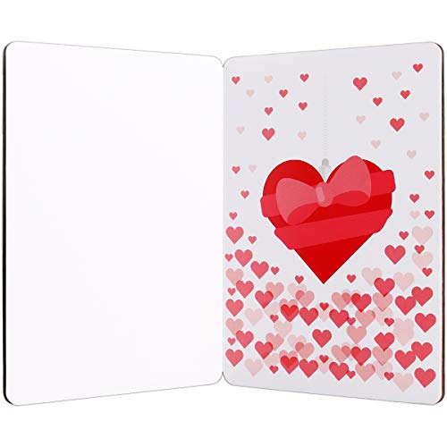 Tarjeta de Felicitación, Tarjeta de Felicitación de Madera, Bambú Real y Tarjeta de Felicitación de Madera, Utilizada para el Día Del Padre, Cumpleaños, Bodas, San Valentín y Aniversario (Amor)