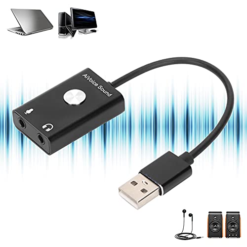 Tarjeta de Sonido de Traducción, Adaptador de USB Pure Sound Alta Precisión de Traducción para Traducción de Voz para Voz a Texto