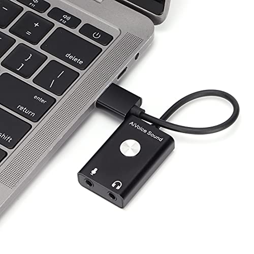 Tarjeta de Sonido de Traducción, Adaptador de USB Pure Sound Alta Precisión de Traducción para Traducción de Voz para Voz a Texto