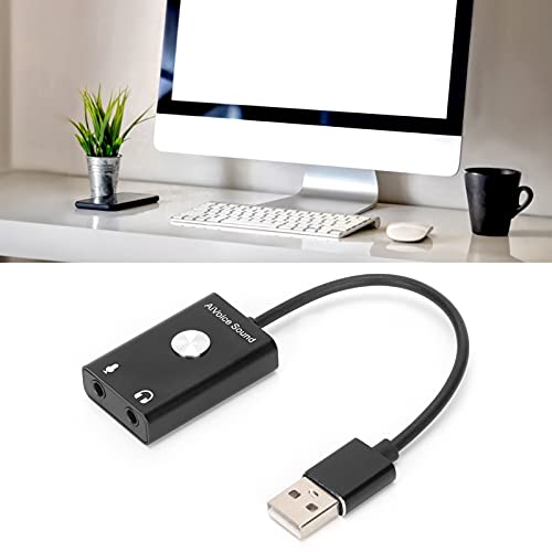 Tarjeta De Sonido Externa USB, Pure Sound Tarjeta De Sonido De Traducción 3 En 1 para Traducción De Voz para Voz A Texto