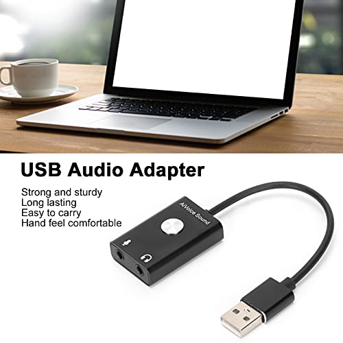 Tarjeta De Sonido Externa USB, Pure Sound Tarjeta De Sonido De Traducción 3 En 1 para Traducción De Voz para Voz A Texto