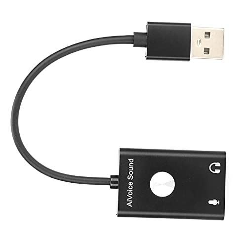 Tarjeta De Sonido Externa USB, Pure Sound Tarjeta De Sonido De Traducción 3 En 1 para Traducción De Voz para Voz A Texto
