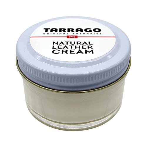 Tarrago | Natural Leather Cream 50 Ml, Zapatos y Bolsos para Hombre | Crema Protectora para Calzado de Cuero | Betún para Zapatos | Cuidado del Calzado | Nutre, Repara y Protege