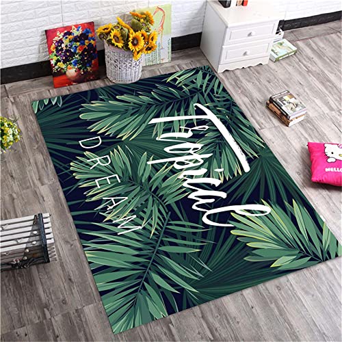 Tatami La Alfombraes Verde Alfombras Lavables Dormitorio Alfombra antiestatica Moderna Sala de Estar Tridimensional de Alta definición de Terciopelo de Cristal en 3D de Lujo, Simple y Ligero 180X280C