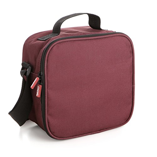 Tatay Urban Food Casual, Bolsa Térmica Porta Alimentos, 3L de Capacidad, con 4 Tuppers Herméticas (2 x 0.5L, 2 x 0.2L), Color Azul con Puntos. Medidas 22.5 x 10 x 22 cm