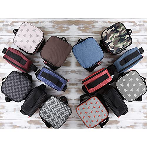 Tatay Urban Food Casual - Bolsa Térmica Porta Alimentos, 3L de Capacidad, con 4 Tuppers Herméticas, 2 x 0.5L, 2 x 0.2L, Color Rosa con Estrellas, Medidas 22.5 x 10 x 22 cm