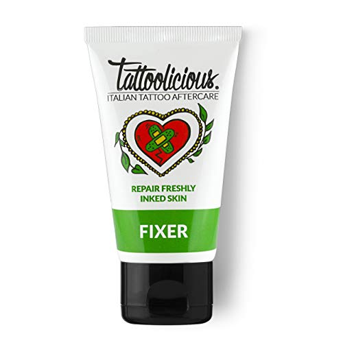 Tattoolicious FIXER - Crema Calmante para tatuajes recién hechos, con Ingredientes Bio Activos con propiedades calmantes y suavizantes, 75 ml