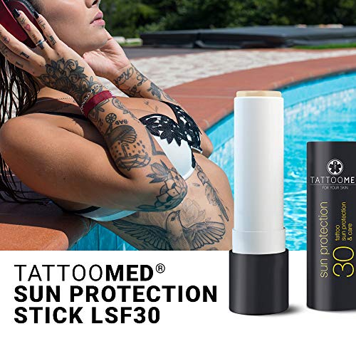 TattooMed Sun Protection Stick - Barra de Protección Solar Para Piel Tatuada FPS30 - 1 x 4,8g