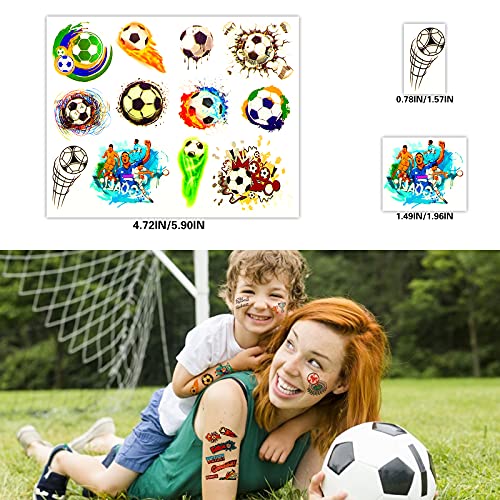 Tatuajes de Fútbol, Tatuajes Temporales de Rugby para Niños, Hombres y Niñas, Artículos de Fiesta de Cumpleaños, Bolsas de Fiesta, Festival (fútbol)