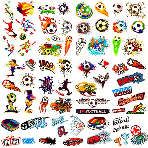 Tatuajes de Fútbol, Tatuajes Temporales de Rugby para Niños, Hombres y Niñas, Artículos de Fiesta de Cumpleaños, Bolsas de Fiesta, Festival (fútbol)