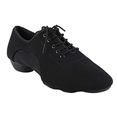 Tbest Zapatos Baile Latino Hombre Mujer,Zapatillas de Baile Latino Danza Suaves y Cómodos Zapatos Latinos de Salón Zapatos de Baile Modernos al Aire Libre para Salsa Latina Tango(44)