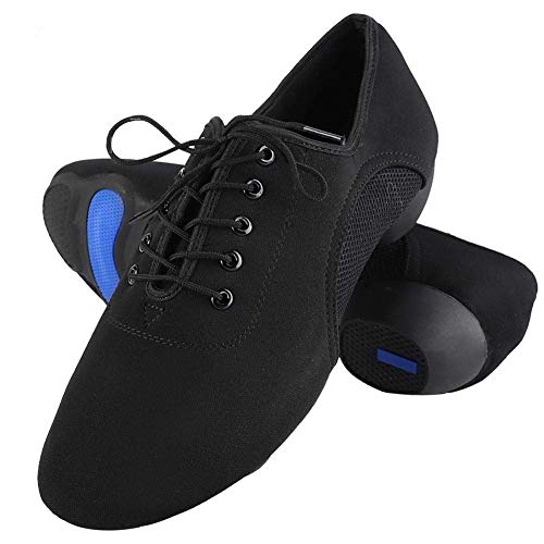 Tbest Zapatos Baile Latino Hombre Mujer,Zapatillas de Baile Latino Danza Suaves y Cómodos Zapatos Latinos de Salón Zapatos de Baile Modernos al Aire Libre para Salsa Latina Tango(44)