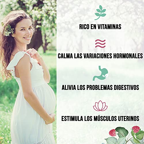 ☘️ Te Hojas de Frambuesa Organico 200g | Cura Bienestar Te Hojas Frambuesa: Infusión Final del Embarazo, Tila Lactancia, Reglas dolorosas | Raspberry Leaf Tea