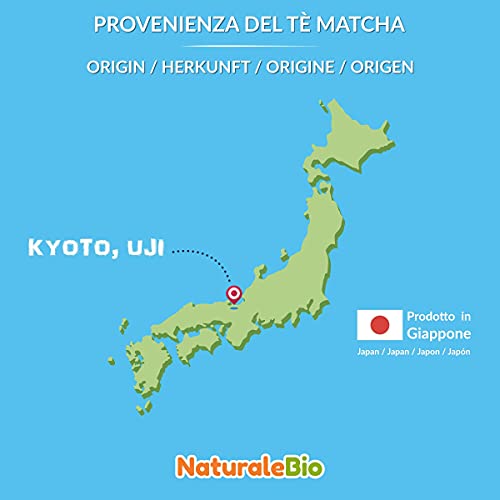 Té Verde Matcha Orgánico Japonés En Polvo - Grado Premium - 200g. Té Matcha Biológico Japonés. Té Bio Grado Premium. Matcha Ecológico Cultivado En Japón, Uji, Kyoto. Ideal Para Beber, Cocina, Latte