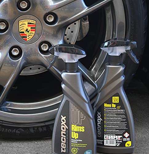 Tecnoxx – Rims Up Limpia Llantas y Neumáticos sin ácido para Coches  Sin Frotar Envase Grande 750 mL con pulverizador Formato XL