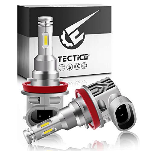 TECTICO H8 12V 40W 6000K LED Angel Eye Bulbs anillos de halo luces circulación diurna Faros antiniebla blanco Canbus sin errores para E90 E92 E93 E82 E91 E82 E70 X5 E60 E61,2 piezas