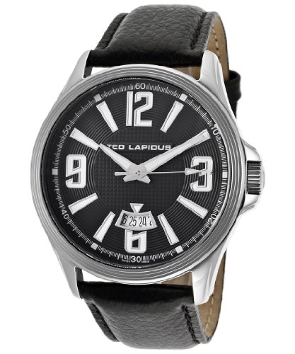 Ted Lapidus 5123701SM - Reloj para Hombres, Correa de Cuero Color Negro