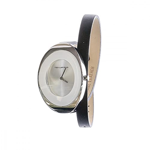 Ted Lapidus B0210RBNN - Reloj analógico de mujer de cuarzo con correa de piel negra