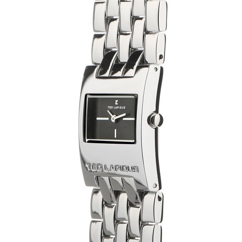 Ted Lapidus D0112RNNX - Reloj analógico de mujer de cuarzo con correa de acero inoxidable plateada