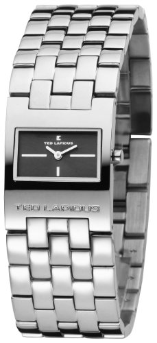 Ted Lapidus D0112RNNX - Reloj analógico de mujer de cuarzo con correa de acero inoxidable plateada
