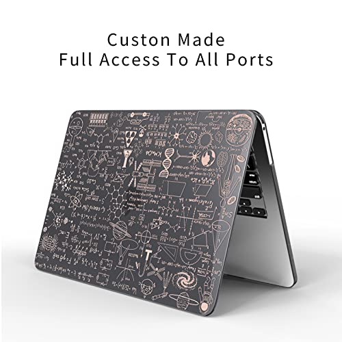 TeDaWen Funda Protectora para MacBook Air de 13 Pulgadas 2020, MacBook Air de 13 Pulgadas, A2337 M1 A2179 A1932 con Retina, Funda bronceadora para portátil, (Diagrama de fórmulas) Oro Rosa 3
