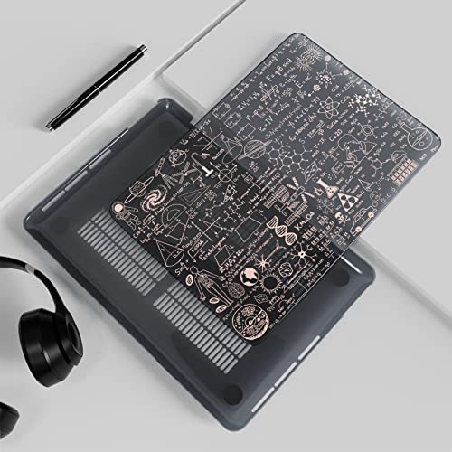TeDaWen Funda Protectora para MacBook Air de 13 Pulgadas 2020, MacBook Air de 13 Pulgadas, A2337 M1 A2179 A1932 con Retina, Funda bronceadora para portátil, (Diagrama de fórmulas) Oro Rosa 3