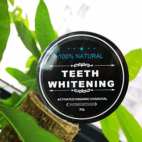 Teeth Whitening Powder - Polvo de blanqueamiento dental (carbón activado, 2,01 onzas)