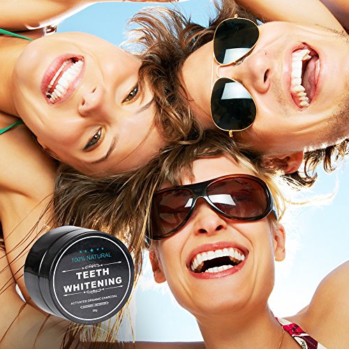 Teeth Whitening Powder - Polvo de blanqueamiento dental (carbón activado, 2,01 onzas)