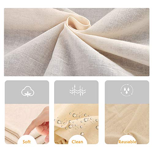 Telas Filtrantes Reutilizable, 6 Piezas 50 x 50 cm Paño para Queso, Tela para Queso/ Tela Colador/Paño Muselina para Colar Frutas, Vino, Mantequilla, Queso, Leche de Nuez, Tofu, Frutas Jugo