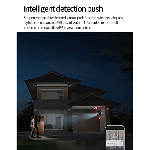 Tendia Cámara inalámbrica 1080P Mini cámara Oculta con detección de Movimiento Cámara de vigilancia de visión Nocturna portátil para Seguridad aérea en el hogar en Interiores y Exteriores