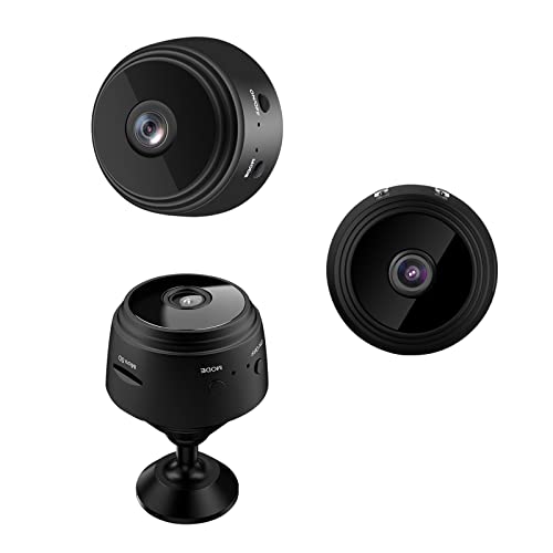 Tendia Cámara inalámbrica 1080P Mini cámara Oculta con detección de Movimiento Cámara de vigilancia de visión Nocturna portátil para Seguridad aérea en el hogar en Interiores y Exteriores