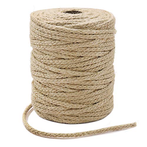 Tenn Well - Cuerda trenzada de yute 3.5MM, 200FT