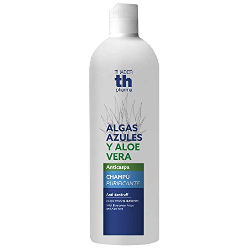 Thader Th Pharma Champú Purificante Anticaspa con Algas azules y Aloe Vera, 750 ml