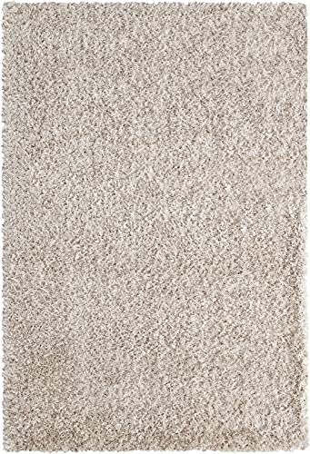 the carpet Willow - Alfombra de Pelo Largo para salón, Dormitorio, Moderna, Suave, Mate, Color Beige, 160 x 230 cm