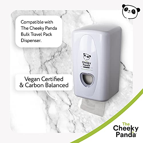 The Cheeky Panda - Papel higiénico de viaje de bambú | Paquete de 150 hojas (2 capas) | Hipoalergénico, ecológico, súper suave, fuerte y sostenible