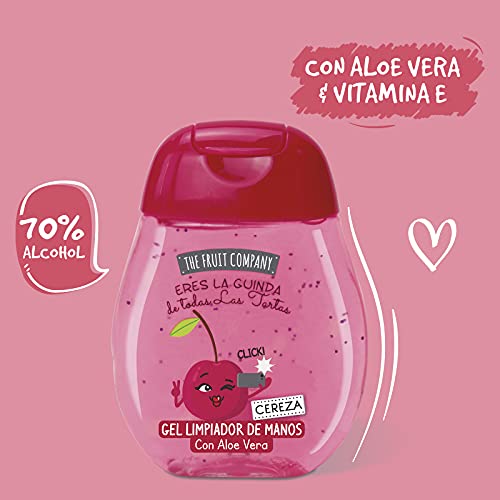 The Fruit Company 26350000 - Gel Limpiadores de Manos 70% Alcohol, 45 ml, 8 ud.